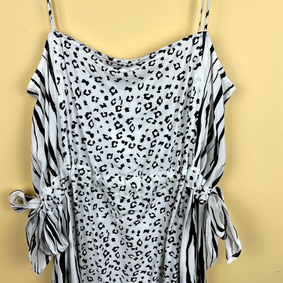 NEW Asos Mixed Print Sundress Fit & Flare Dress 8 - Picture 2 of 9